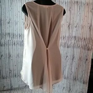 blu pepper, size Lg. high/low, lace front,tank top